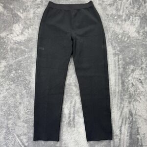 Theory Pants Womens Petite Black Treeca Pull On Glossed Slim Ankle Work Office